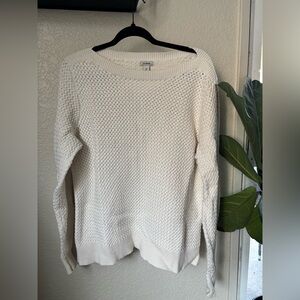 L.L. Bean Women's Cream Crew Neck Sweater